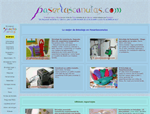 Tablet Screenshot of pasarlascanutas.com